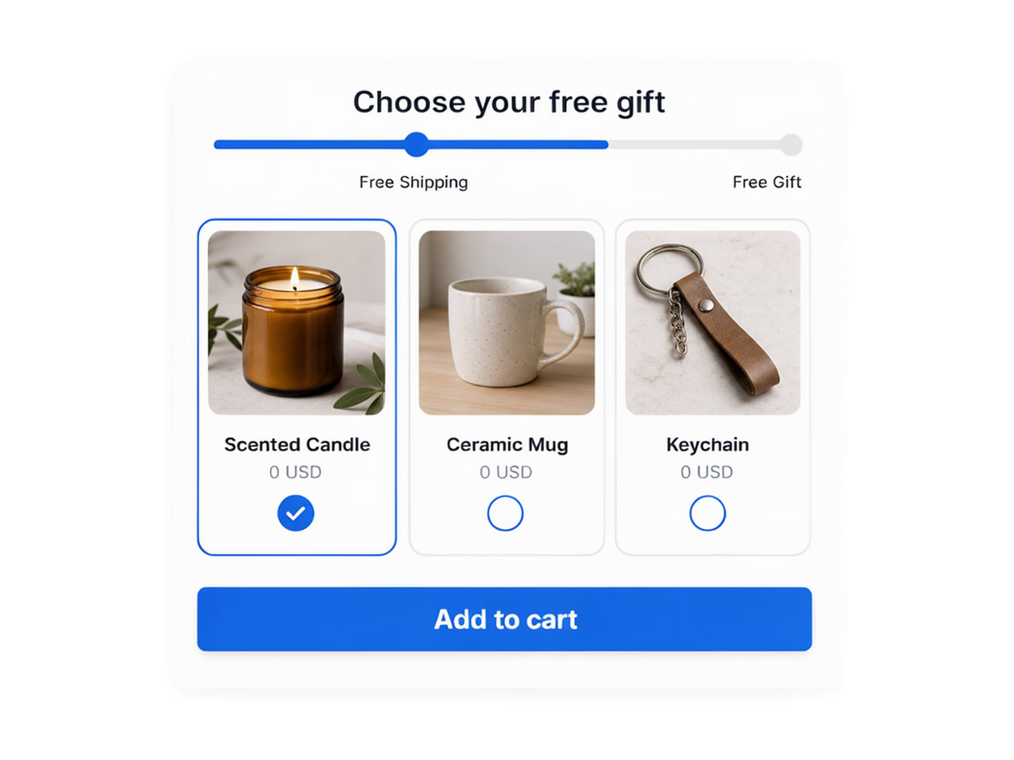 Let customers pick their gift